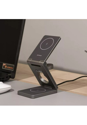 Бездротовий зарядний пристрій Proove Titan Volt 3in1 Gray (WSTV15000003)