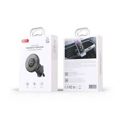 Бездротовий зарядний пристрій XO CX025 Magnetic MagSafe Black