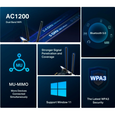 Бездротовий адаптер Mercusys MA30E Бездротовий адаптер Mercusys MA30E