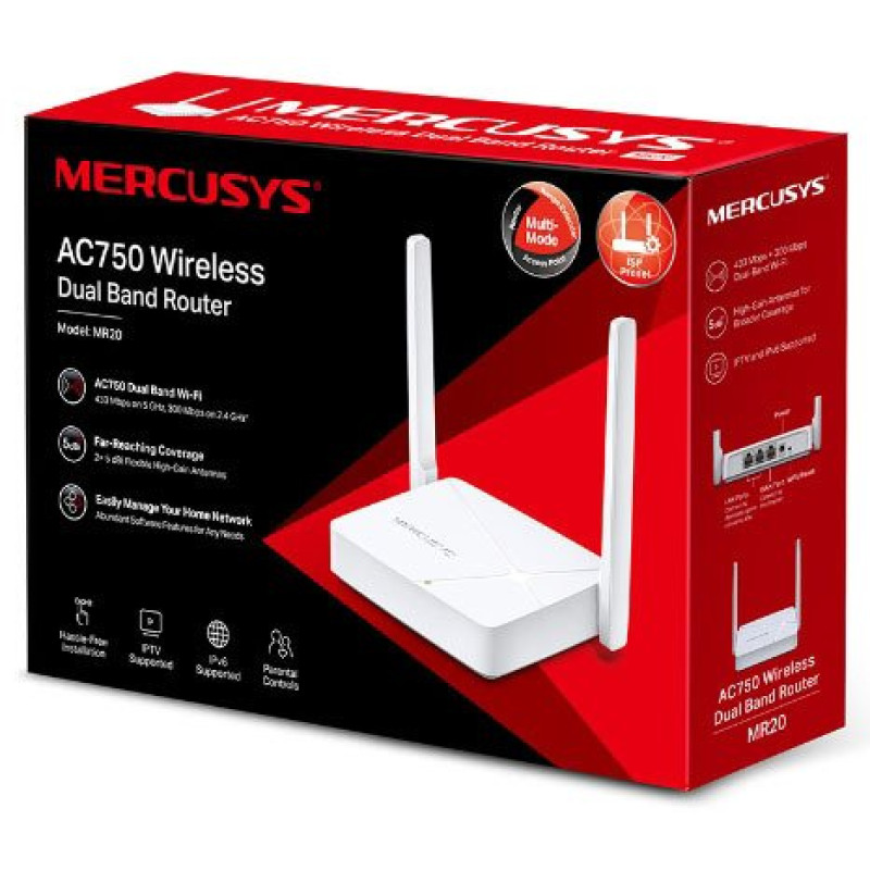 Бездротовий маршрутизатор Mercusys MR20