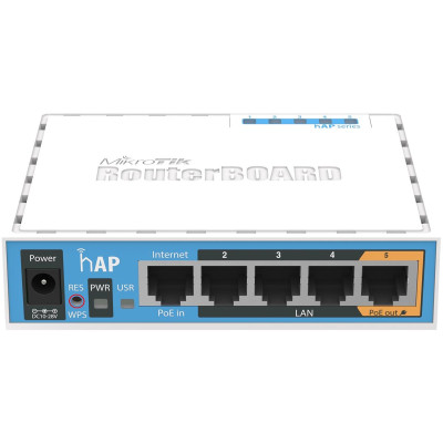 Бездротовий маршрутизатор MikroTik hAP (RB951Ui-2ND) Бездротовий маршрутизатор MikroTik hAP (RB951Ui-2ND)