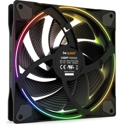 Вентилятор be quiet! Light Wings 140mm PWM High-Speed Black (BL075) Вентилятор be quiet! Light Wings 140mm PWM High-Speed Black (BL075)