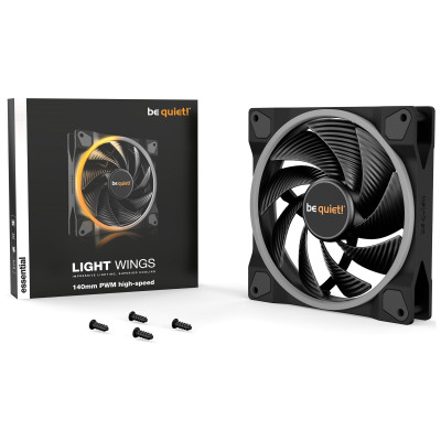 Вентилятор be quiet! Light Wings 140mm PWM High-Speed Black (BL075) Вентилятор be quiet! Light Wings 140mm PWM High-Speed Black (BL075)