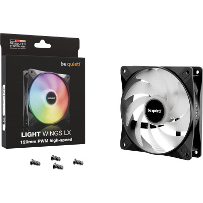 Вентилятор be quiet! Light Wings LX 120mm PWM High-Speed Black (BL123) Вентилятор be quiet! Light Wings LX 120mm PWM High-Speed Black (BL123)