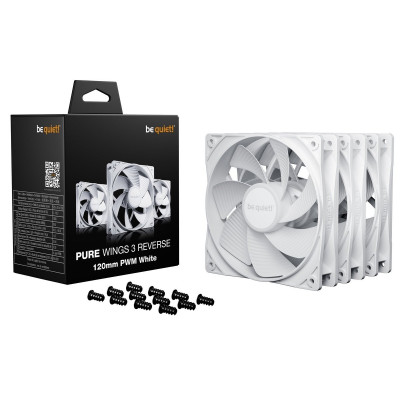 Вентилятор be quiet! Pure Wings 3 120mm PWM Reverse 3-Pack White (BL136) Вентилятор be quiet! Pure Wings 3 120mm PWM Reverse 3-Pack White (BL136)
