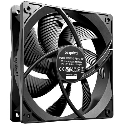 Вентилятор be quiet! Pure Wings 3 120mm PWM Reverse 3-Pack Black (BL137) Вентилятор be quiet! Pure Wings 3 120mm PWM Reverse 3-Pack Black (BL137)