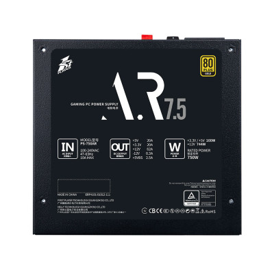 Блок живлення 1stPlayer PS-750AR (AR-GLD-750-BK-EU) 750W