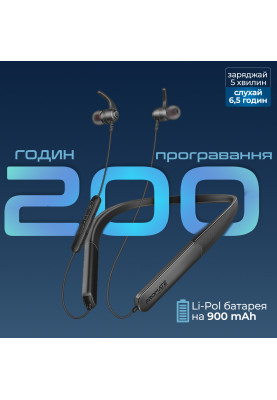 Bluetooth-гарнітура Promate Leap-200h Black