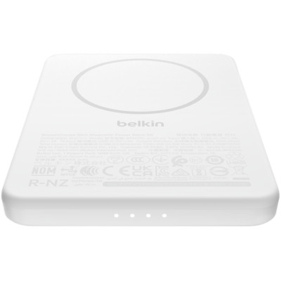 Універсальна мобільна батарея Belkin Power Bank Slim Magnetic 5000mAh 15W White (BPD010HQWH)