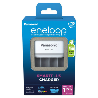 Зарядний пристрій Panasonic Eneloop Smart Quick Charger AA/AAA (BQ-CC55E)
