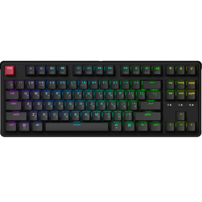 Клавіатура бездротова Keychron C3 Max Super Red Switch Black RGB (C3M-H1-UA)