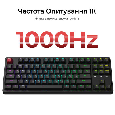 Клавіатура бездротова Keychron C3 Max Super Red Switch Black RGB (C3M-H1-UA) Клавіатура бездротова Keychron C3 Max Super Red Switch Black RGB (C3M-H1-UA)
