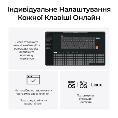 Клавіатура бездротова Keychron C3 Max Super Red Switch Black RGB (C3M-H1-UA) Клавіатура бездротова Keychron C3 Max Super Red Switch Black RGB (C3M-H1-UA)