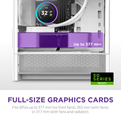 Корпус NZXT H3 Flow White без БЖ (CC-H31FW-01) Корпус NZXT H3 Flow White без БЖ (CC-H31FW-01)