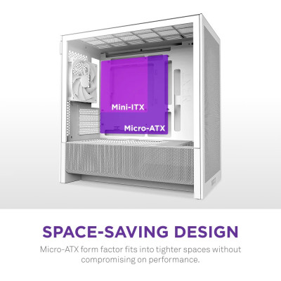 Корпус NZXT H3 Flow White без БЖ (CC-H31FW-01) Корпус NZXT H3 Flow White без БЖ (CC-H31FW-01)