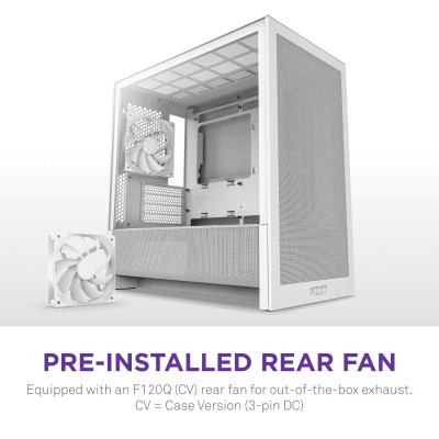 Корпус NZXT H3 Flow White без БЖ (CC-H31FW-01) Корпус NZXT H3 Flow White без БЖ (CC-H31FW-01)