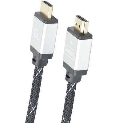 Кабель Cablexpert HDMI - HDMI V 2.0 (M/M), 2 м, чорний/сірий (CCB-HDMIL-2M) коробка
