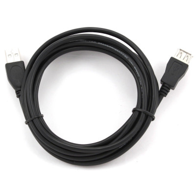 Кабель Cablexpert USB - USB V 2.0 (M/F), подовжувач, 1.8 м, чорний (CCP-USB2-AMAF-6)