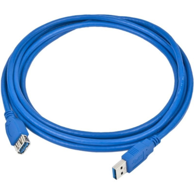Кабель Gembird (CCP-USB3-AMAF-6) USB 3.0 AM/AF 1.8 м, синій, Premium
