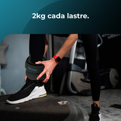 Обтяжувачі Cecotec Drumfit AnkleBell 2000 Neo (2шт по 2кг) (CCTC-07207) Обтяжувачі Cecotec Drumfit AnkleBell 2000 Neo (2шт по 2кг) (CCTC-07207)