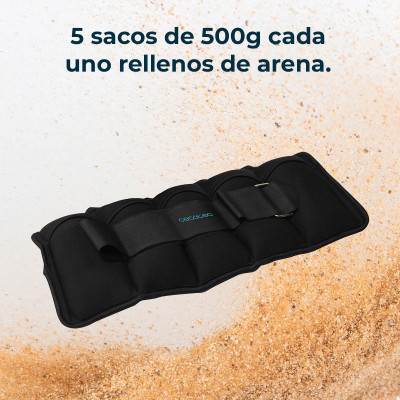 Обтяжувачі Cecotec Drumfit AnkleBell 2500 Neo (2шт по 2,5кг) (CCTC-07208) Обтяжувачі Cecotec Drumfit AnkleBell 2500 Neo (2шт по 2,5кг) (CCTC-07208)