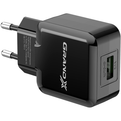 Мережевий зарядний пристрій Grand-X (1xUSB 5В/2.1А) Black (CH-03B) Мережевий зарядний пристрій Grand-X (1xUSB 5В/2.1А) Black (CH-03B)