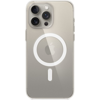 Чохол-накладка Apple Clear Case with MagSafe для Apple iPhone 15 Pro Max Clear (MT233)