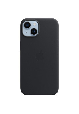 Чохол-накладка Apple Leather Case with MagSafe для Apple iPhone 14 Midnight (MPP43)