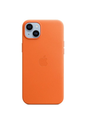 Чохол-накладка Apple Leather Case with MagSafe для Apple iPhone 14 Plus Orange (MPPF3)