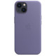 Чохол-накладка Apple Leather Case with MagSafe для Apple iPhone 13 Wisteria (MM163)