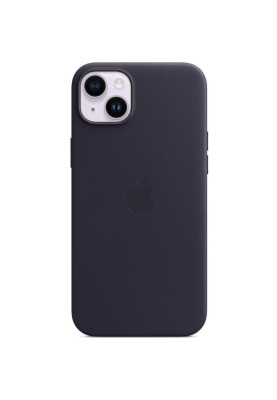 Чохол-накладка Apple Leather Case with MagSafe для Apple iPhone 14 Plus Ink (MPPC3)