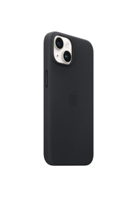 Чохол-накладка Apple Leather Case with MagSafe для Apple iPhone 14 Midnight (MPP43)