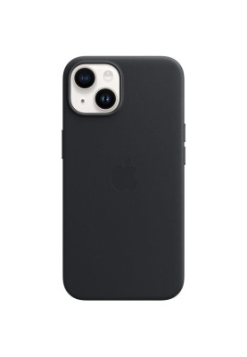 Чохол-накладка Apple Leather Case with MagSafe для Apple iPhone 14 Midnight (MPP43)