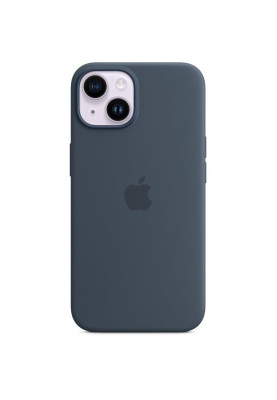 Чохол-накладка Apple Silicone Case with MagSafe для Apple iPhone 14 Storm Blue (MPRV3)