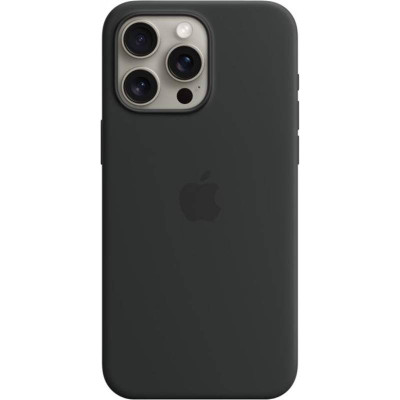 Чохол-накладка Apple Silicone Case with MagSafe для Apple iPhone 15 Pro Max Black (MT1M3)