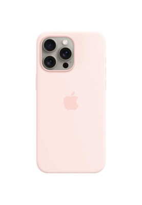 Чохол-накладка Apple Silicone Case with MagSafe для Apple iPhone 15 Pro Max Light Pink (MT1U3)