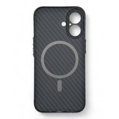 Чохол-накладка BeCover Carbonite Case MagSafe для Apple iPhone 16 Black (712067)