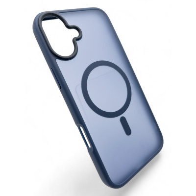 Чохол-накладка BeCover Metal Buttons Case MagSafe для Apple iPhone 16 Plus Blue (712094)