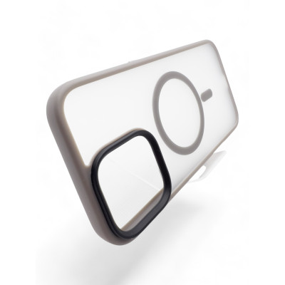 Чохол-накладка BeCover Metal Buttons Case MagSafe для Apple iPhone 16 Gray (712092)