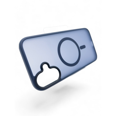 Чохол-накладка BeCover Metal Buttons Case MagSafe для Apple iPhone 16 Plus Blue (712094)