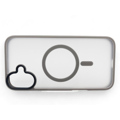Чохол-накладка BeCover Metal Buttons Case MagSafe для Apple iPhone 16 Plus Gray (712095)