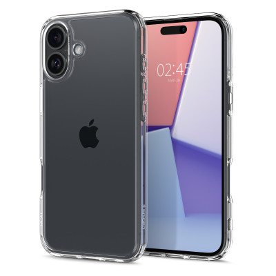 Чохол-накладка Spigen Ultra Hybrid для Apple iPhone 16 Crystal Clear (ACS08197) Чохол-накладка Spigen Ultra Hybrid для Apple iPhone 16 Crystal Clear (ACS08197)