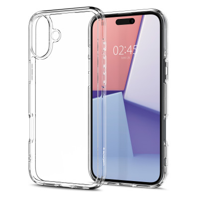Чохол-накладка Spigen Ultra Hybrid для Apple iPhone 16 Crystal Clear (ACS08197) Чохол-накладка Spigen Ultra Hybrid для Apple iPhone 16 Crystal Clear (ACS08197)