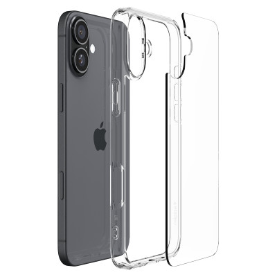 Чохол-накладка Spigen Ultra Hybrid для Apple iPhone 16 Crystal Clear (ACS08197) Чохол-накладка Spigen Ultra Hybrid для Apple iPhone 16 Crystal Clear (ACS08197)