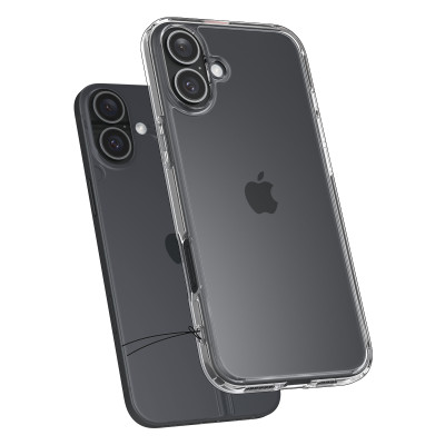 Чохол-накладка Spigen Ultra Hybrid для Apple iPhone 16 Crystal Clear (ACS08197) Чохол-накладка Spigen Ultra Hybrid для Apple iPhone 16 Crystal Clear (ACS08197)