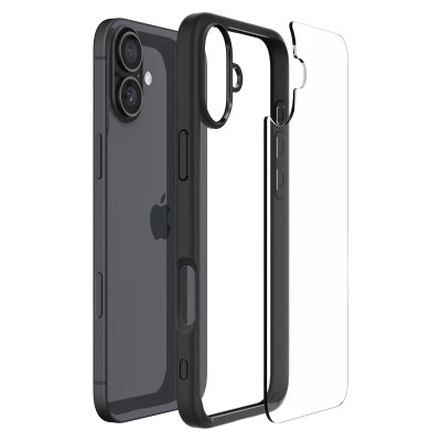 Чохол-накладка Spigen Ultra Hybrid для Apple iPhone 16 Matte Black (ACS08201)