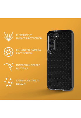 Чохол-накладка Tech21 Evo Check для Samsung Galaxy S23 SM-S911 Black (T21-10069)