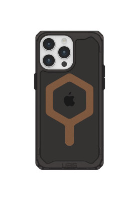 Чохол-накладка Urban Armor Gear для Apple iPhone 15 Pro Max Plyo Magsafe Black/Bronze (114305114085)