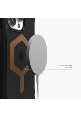 Чохол-накладка Urban Armor Gear для Apple iPhone 15 Pro Max Plyo Magsafe Black/Bronze (114305114085)