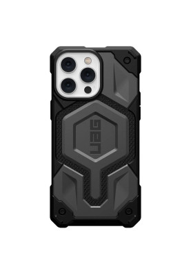 Чохол-накладка Urban Armor Gear Monarch Pro with MagSafe для Apple iPhone 14 Pro Max Kevlar Silver (114031113933)